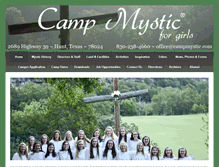 Tablet Screenshot of campmystic.com
